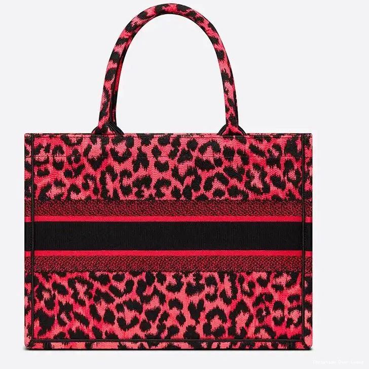 Cheap Dior Canvas Motif Book Mizza Red Tote 0403 Luxury